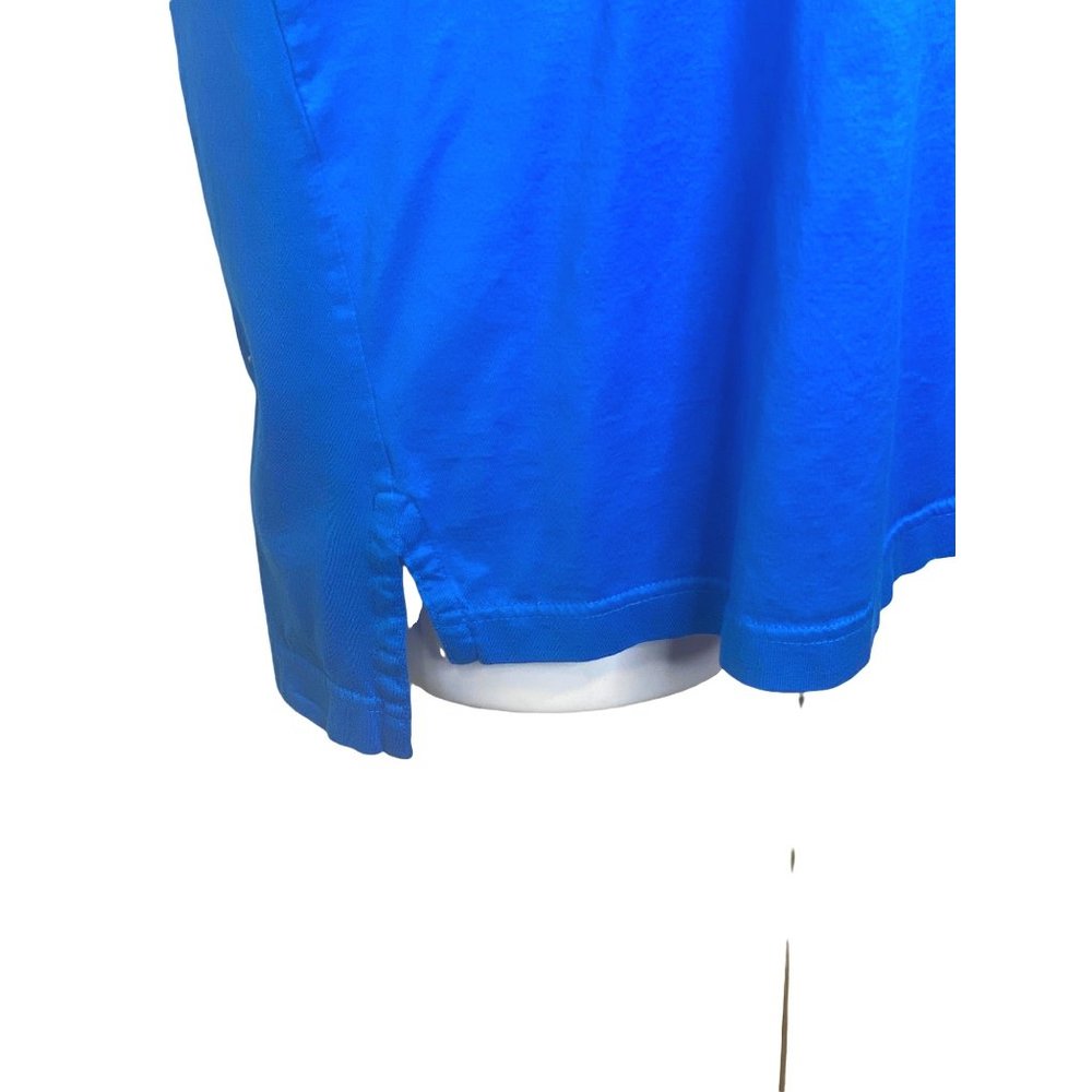 Peter Millar Large Men's Golf Polo Shirt 100% Cotton Blue Short Sleeve - Picture 3 of 9
